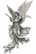 Archangel Raphael tattoo design idea
