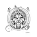 goddess ma durga authentic avatar tripura sundari tattoo design idea