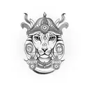 goddess ma durga tattoo design idea