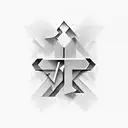 the words, Purpose Driven negative space lettering, 3D look tattoo design idea