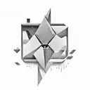 "Purpose Driven" negative space lettering, 3D look tattoo design idea