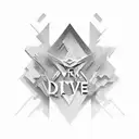 "Purpose Driven" negative space lettering, 3D look tattoo design idea