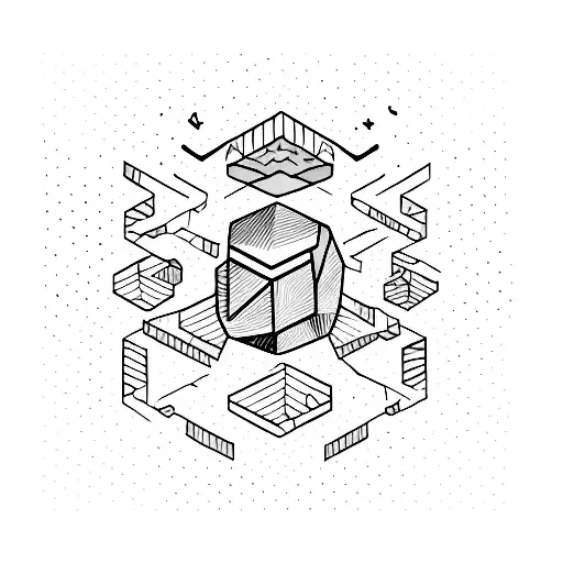 calm mine tattoo design idea