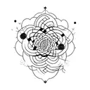 calm mind tattoo design idea