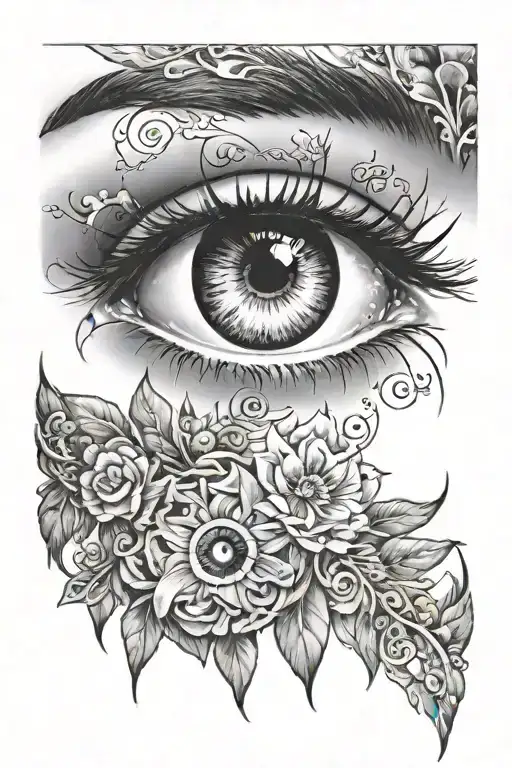 gojo eye tattoo tattoo design idea