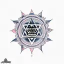sri yantra tattoo design idea