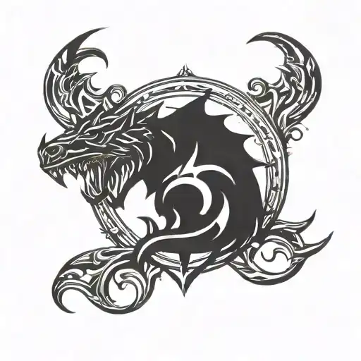 skyrim logo tattoo design idea