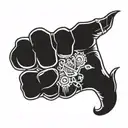 Shaka hand tattoo design idea