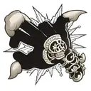 Shaka hand tattoo design idea