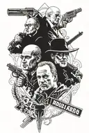 Natural Born Killers movie tattoo design idea