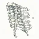 Spinal tattoo design idea