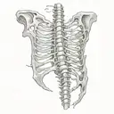 Spinal tattoo design idea