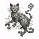 Mew tattoo design idea
