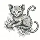 Mew tattoo design idea