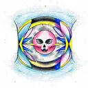 triple moon tattoo design idea