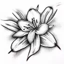 Lily tattoo design idea