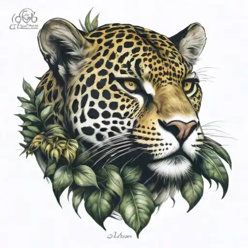 jaguar jungle small tattoo tattoo design idea