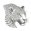 jaguar small tattoo design idea