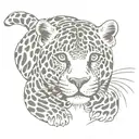 jaguar small tattoo design idea