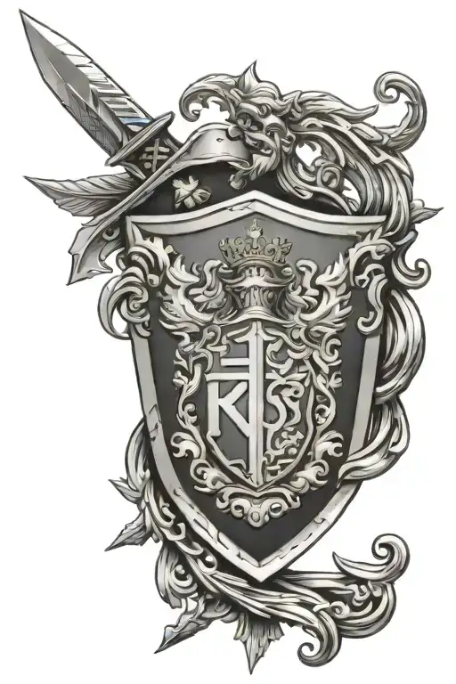 campbell crest shield tattoo design idea