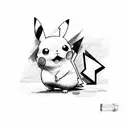pikachu tattoo design idea