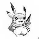 pikachu tattoo design idea