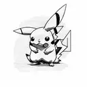 pikachu tattoo design idea