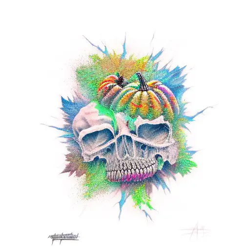 fall apart tattoo design idea