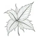 weed leaf with blunt  tattoo design idea