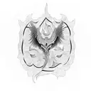 Feathered serpent tattoo design idea