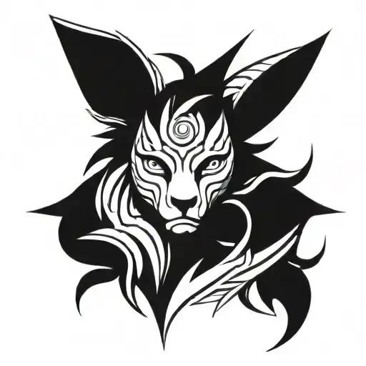 kurama tattoo from naruto tattoo design idea