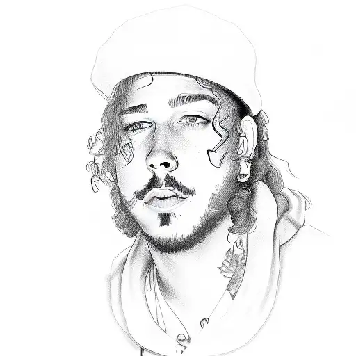 post malone stay tattoo design idea