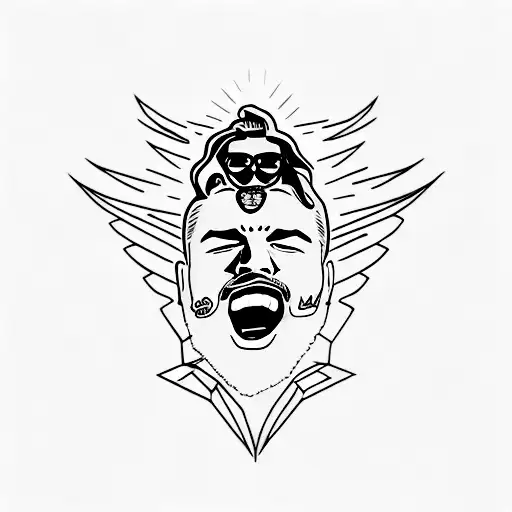 post malone stay tattoo design idea