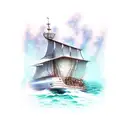 burn the boat success by any means tattoo design idea