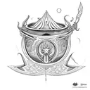 Cauldron of Awen tattoo design idea