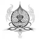 Cauldron of Awen tattoo design idea