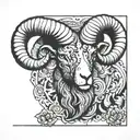 Aries ram tattoo design idea