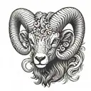 Aries ram tattoo design idea