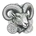 Aries ram tattoo design idea