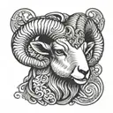 Aries ram tattoo design idea