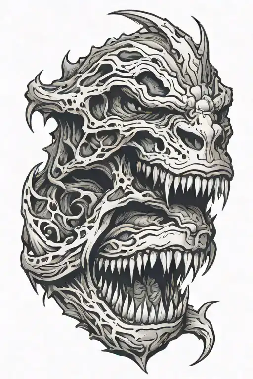 I don't know what's got in me but I'm about to bite back in anger tattoo design idea