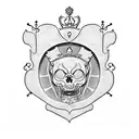 rolex crown tattoo design idea