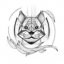 Letering "GINGER" tattoo design idea