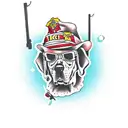 Sicario dog with guns killing people tattoo design idea