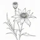 cornflower tattoo design idea