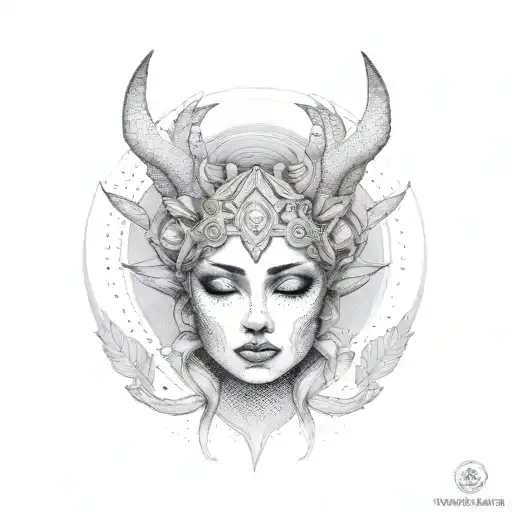 Hera tattoo design idea