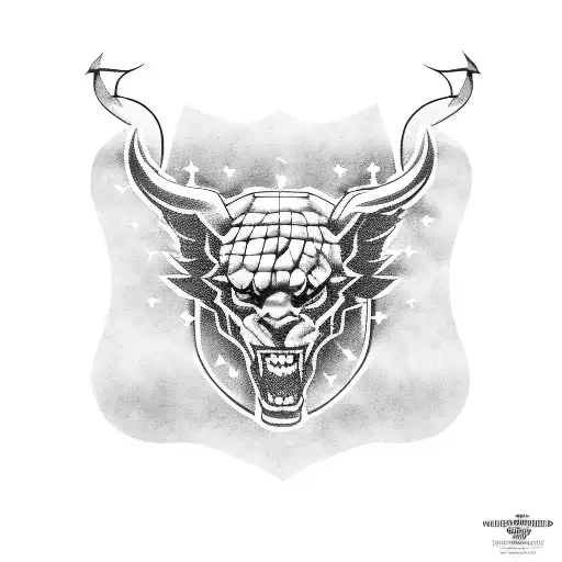 manchester united football club devil tattoo design idea