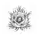 flores tattoo design idea