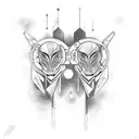 Gemini space tattoo design idea