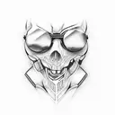 techno tattoo design idea